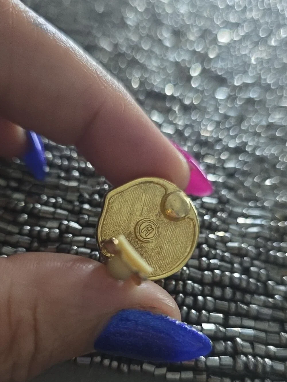 Vintage cufflinks raised